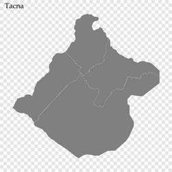 High quality map is a province peru Royalty Free Vector