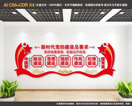 新时代党的建设总要求文化墙图片_文化墙_编号11609353_红动中国