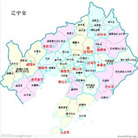 辽宁行政区划图图片