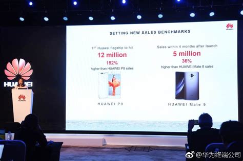 华为Mate9四个月热卖500万部，全年销量有望超1200万 - 芯智讯