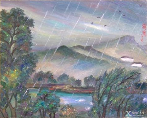 如何画雨景,雨中的场景怎么画,雨景水墨画_大山谷图库