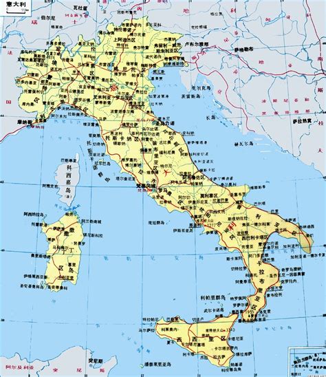 意大利在地图上的位置,在上的位置,意大利可放大_大山谷图库
