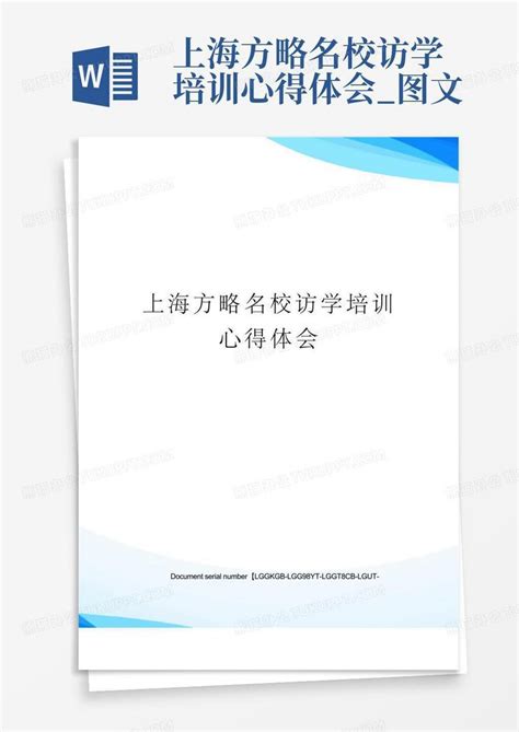 上海方略名校访学培训心得体会_图文Word模板下载_编号qdeabend_熊猫办公