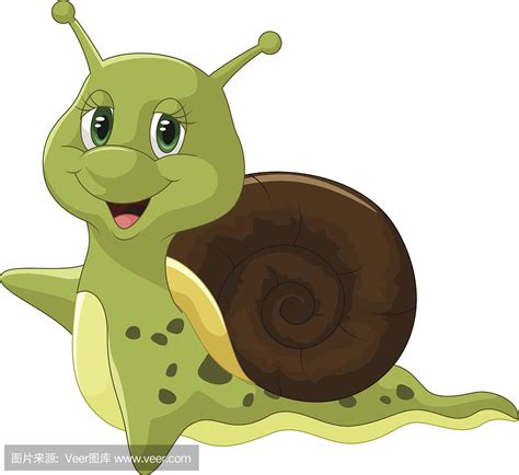 蜗牛卡通免费插图-微笑卡通蜗牛PNG图片素材下载_图片编号221572-PNG素材网