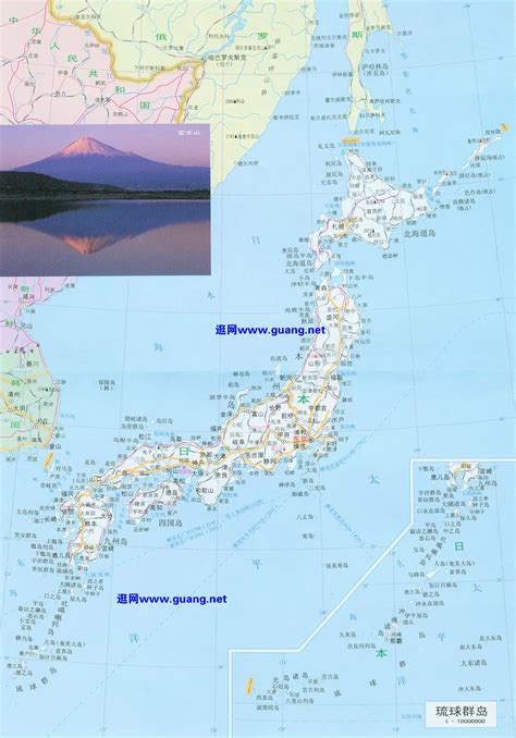 日本放大地图全图图片