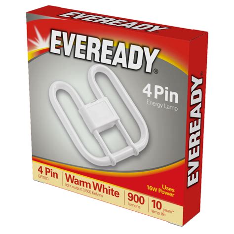 Eveready 2D Lamp 16W 4 PIN 240V CFL - Stax Trade Centres