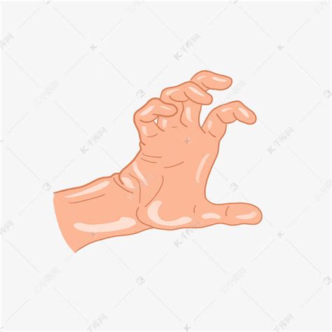 五指张牙舞爪手势素材图片免费下载-千库网