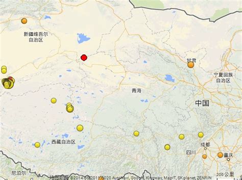 青海海西州格尔木市附近发生4.3级左右地震