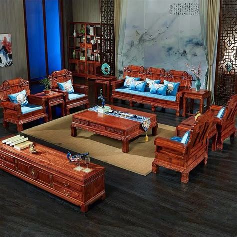 现代中式红木餐桌-江门市善心悦木红木家具有限公司