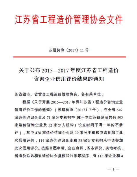 关于公布2019年江苏省工程造价优秀期刊评选结果的通知