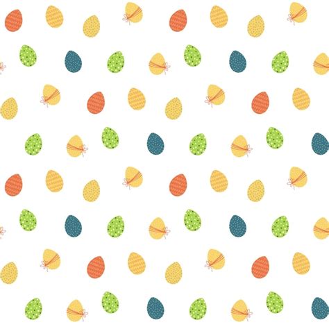 Premium Vector | Easter eggs seamless pattern easter repeat colorful ...