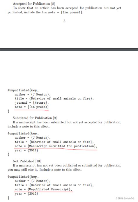 LaTeX 参考文献引用尚未发表的文献_latex引用未发表的文章-CSDN博客