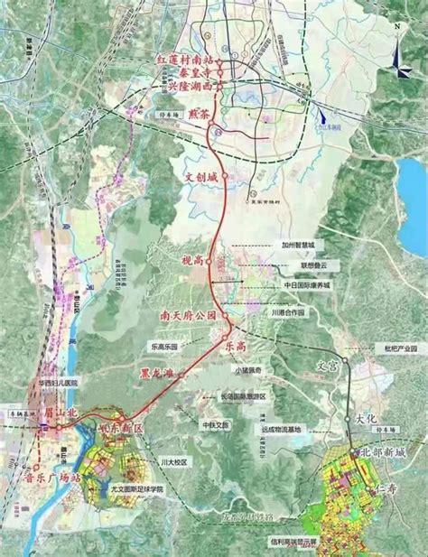 天府新区视高公示最新规划：两核、两轴（多图） - 政策解读 -四川乐居网