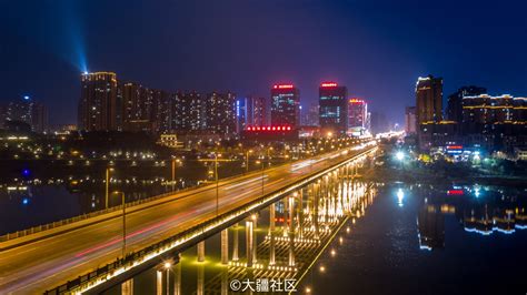 打卡“内江外滩” ！市中区绝美夜景强势来袭—— _www.isenlin.cn