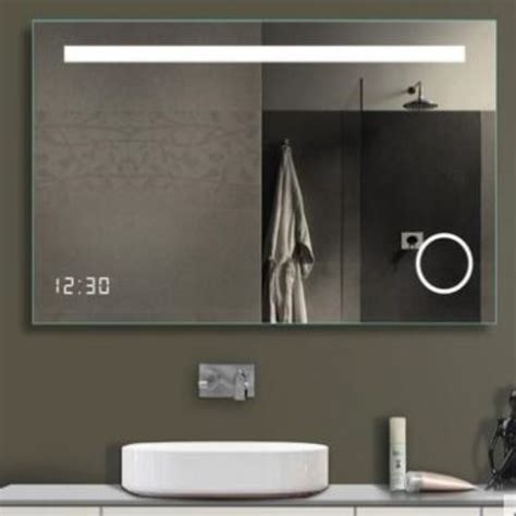北欧浴室镜壁挂卫浴镜智能镜卫生间镜子防雾镜洗手台LED灯圆型镜-淘宝网