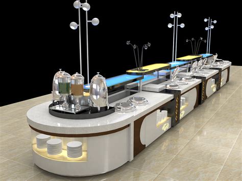 专业设计 自助餐台施工制作 自助餐台餐厨设计 餐厅设计-阿里巴巴