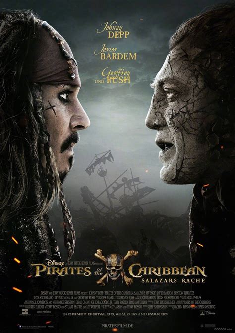 2017奇幻历险电影《加勒比海盗5：死无对证》超清电影海报