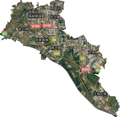 西青区地图图片