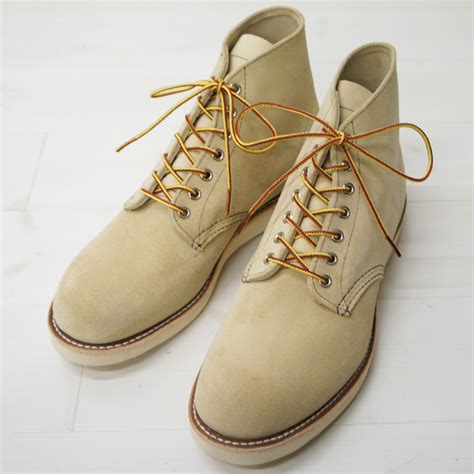 RED WING(レッドウィング) 8167 6inch PLAIN TOE ブーツ TAN ROUGH OUT SUEDE(タンラフアウト ...
