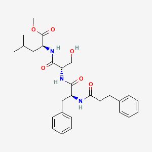 hydrocinnamoyl-Phe-Ser-Leu-OMe | C28H37N3O6 | CID 46879392 - PubChem