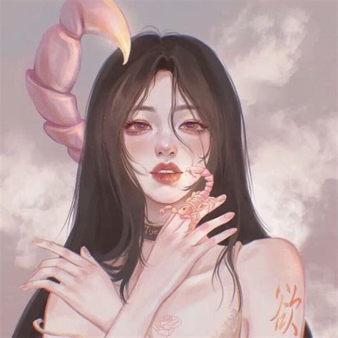 韩国插画非主流女生头像