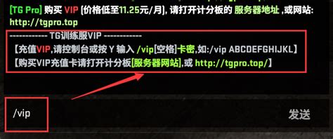 VIP月卡30天（CS2 进服输入/vip） – TG训练服
