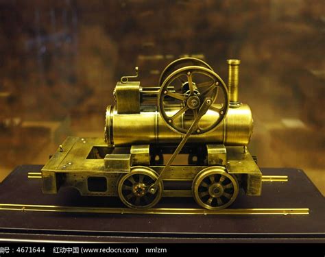 1881年中国制造的第一台蒸汽机车模型高清图片下载_红动中国
