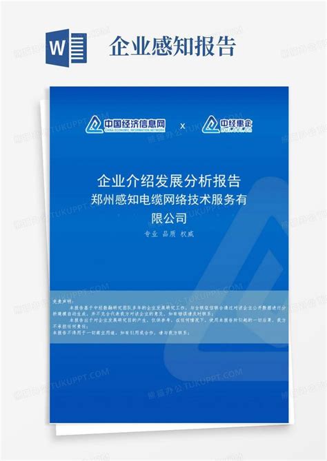 郑州感知电缆网络技术服务有限公司介绍企业发展分析报告Word模板下载_编号lkjdvvgv_熊猫办公