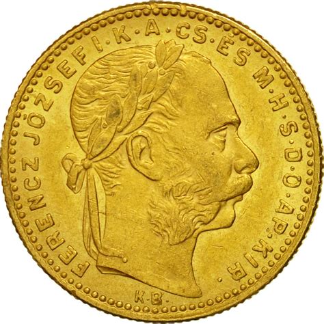 #492206 Monnaie, Hongrie, Franz Joseph I, 8 Forint 20 Francs, 1888 ...