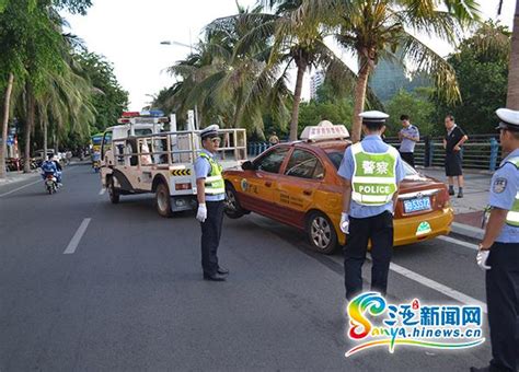 三亚整治出租车不文明行为 4辆出租车被拖离_海南频道_凤凰网