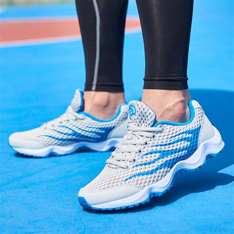 跨境大码鞋夏季网鞋男透气网面运动鞋男士休闲跑步轻便女士网布鞋-阿里巴巴