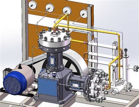 GL100系列隔膜压缩机Solidworks设计