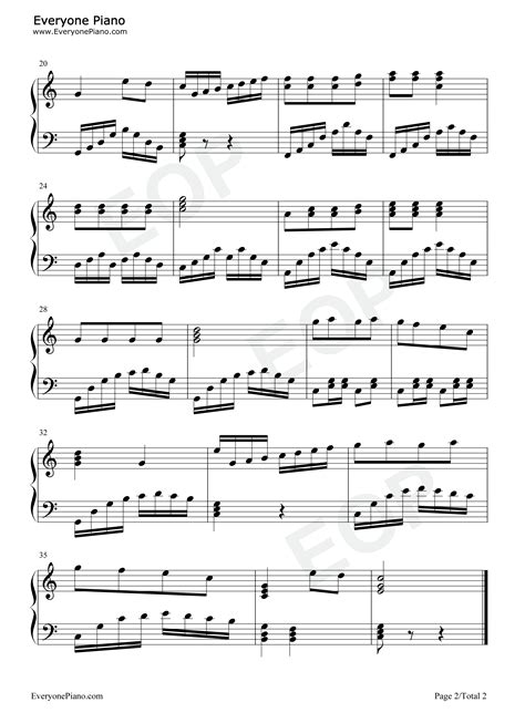 春天在哪里五线谱预览2-钢琴谱文件（五线谱、双手简谱、数字谱、Midi、PDF）免费下载