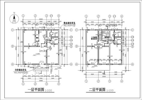 锦州农村二层住宅建筑CAD大样构造节点图_节点详图_土木网