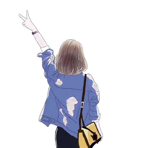 手绘头像衣服温柔女生