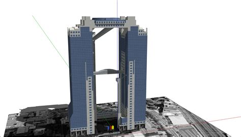 一栋高层住宅居住建筑设计SU模型 - SketchUp模型库 - 毕马汇 Nbimer