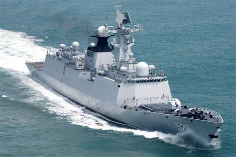中国海军054A导弹护卫舰 明星军舰岳阳号高清图 外形战力不俗