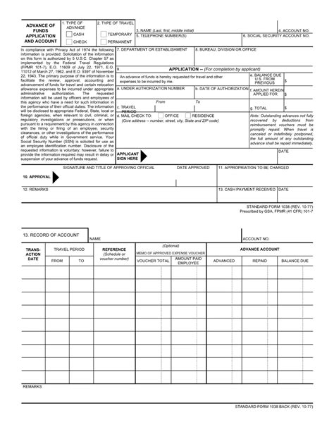 U.S. Government PDF Forms - Fillable and Printable
