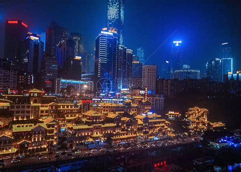 重庆洪崖洞夜景高清图片下载-正版图片500351757-摄图网