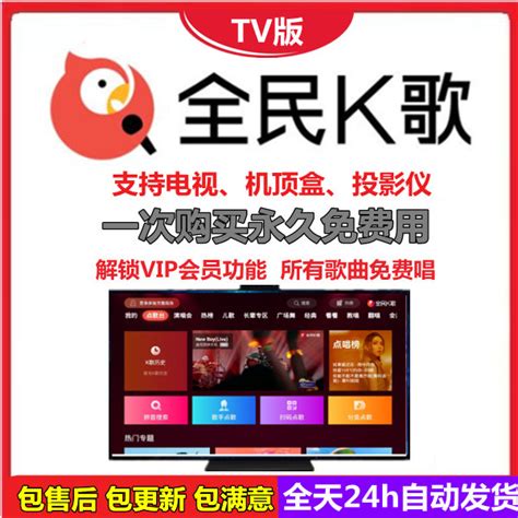 全民K歌TV版电视端vip会员版不是兑换卡码兑换券KTV唱歌软件永久-淘宝网