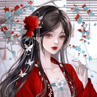 古风头像带马的女生图片
