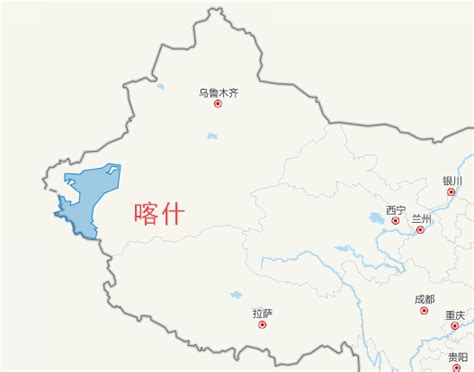 喀什市地图图片