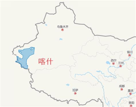 喀什各县分布地图,阿克苏各个县城,喀什版_大山谷图库