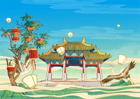 天津地标古建筑文庙竖版,建筑园林,设计素材,设计,汇图网www.huitu.com