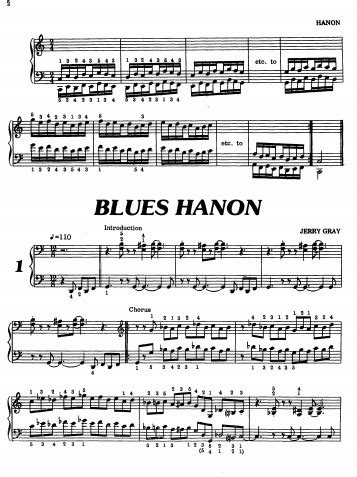 Jerry Gray Jazz Hanon 爵士哈农练习 钢琴谱 - 雅筑清新乐谱