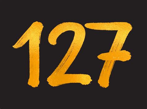 127 Number logo vector illustration, 127 Years Anniversary Celebration ...