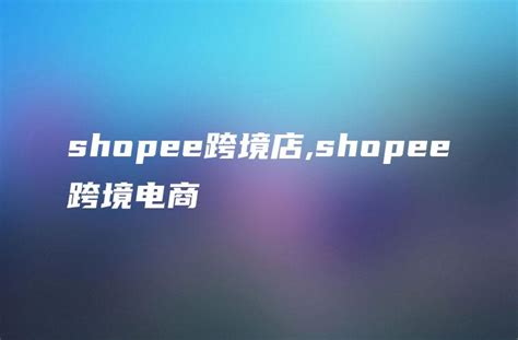 跨境电商-Shopee系列
