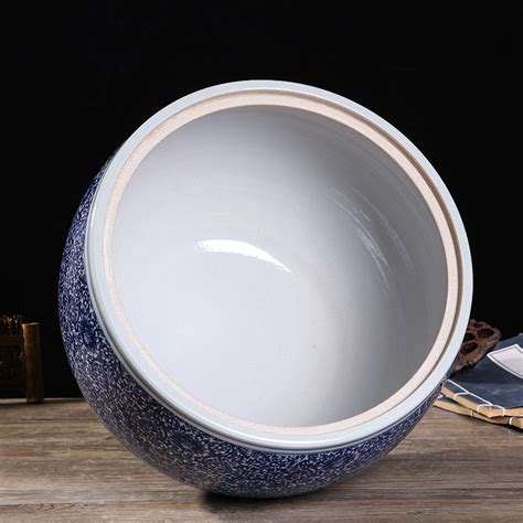 景德镇陶瓷米缸米桶-雕刻人物 - 雅道陶瓷网