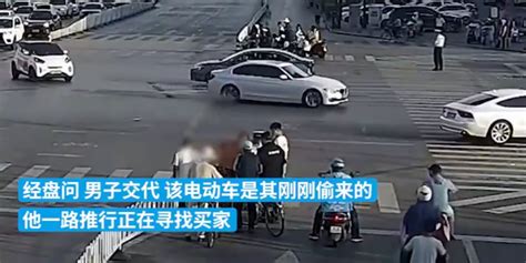 亳州男子推着偷来的电动车一路找买家，遇执勤民警被抓获_凤凰网视频_凤凰网