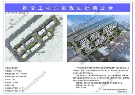 绍兴市柯桥漓渚花市小区三期工程项目规划方案批前公示